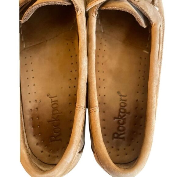 Women’s Rockport Leather Boat Shoe Slip Ons Size 8 - Picture 4 of 6